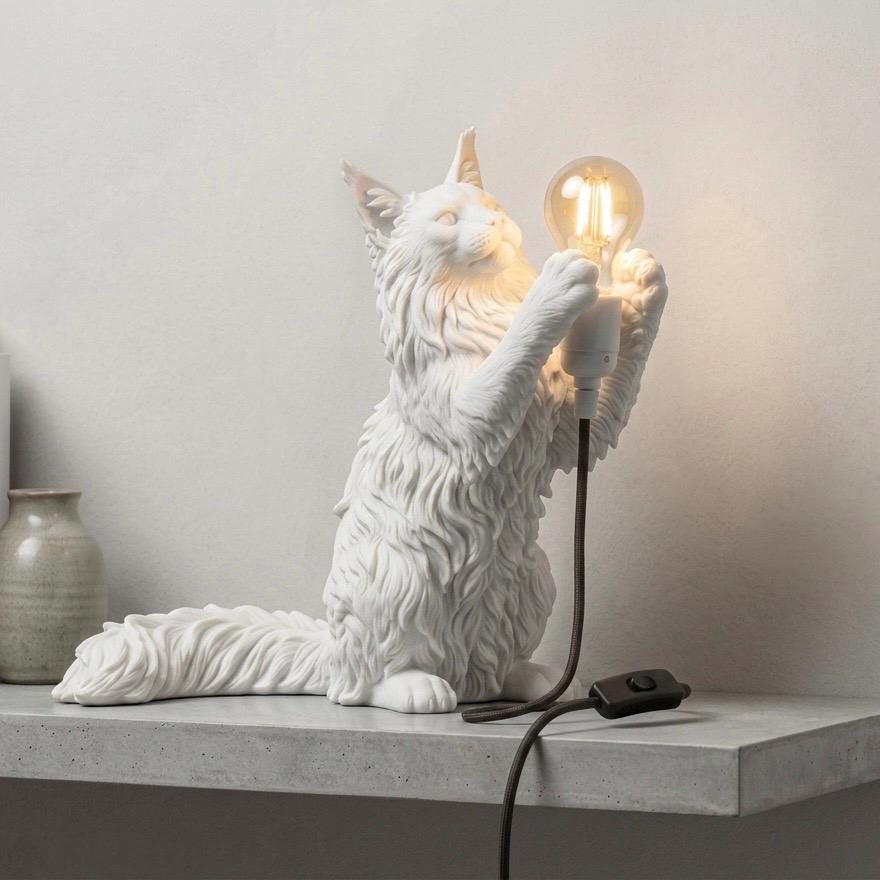 Lampada Gatto Maine Coon – foto 3