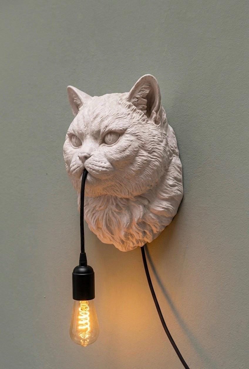 Lampada da Parete Gatto