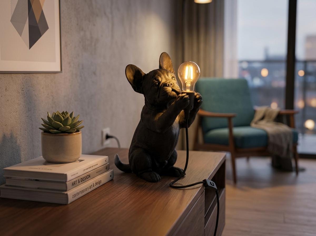 Lampada Bulldog Francese – foto 4
