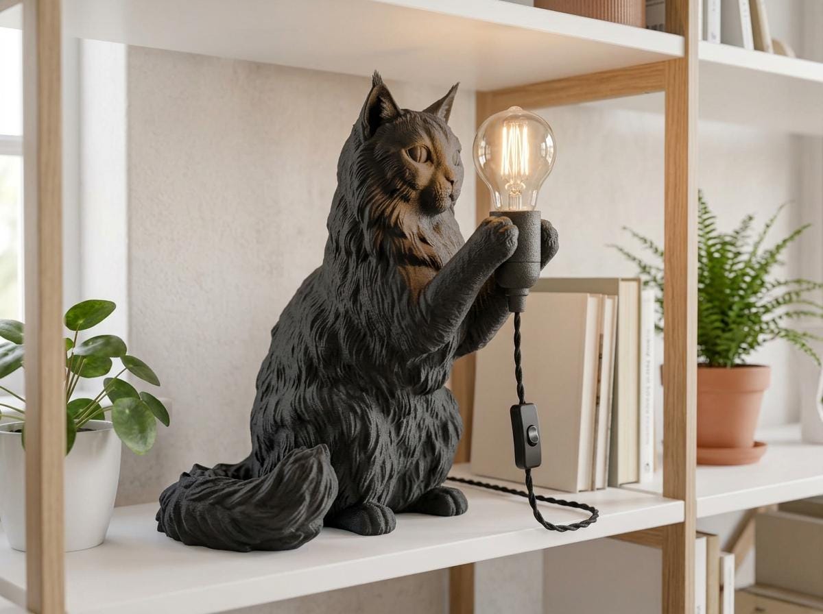 Lampada Gatto delle Foreste Norvegesi