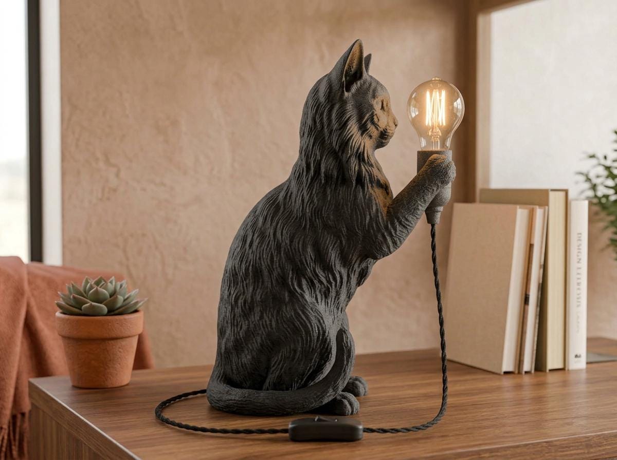Lampada Gatto Abissino – foto 2