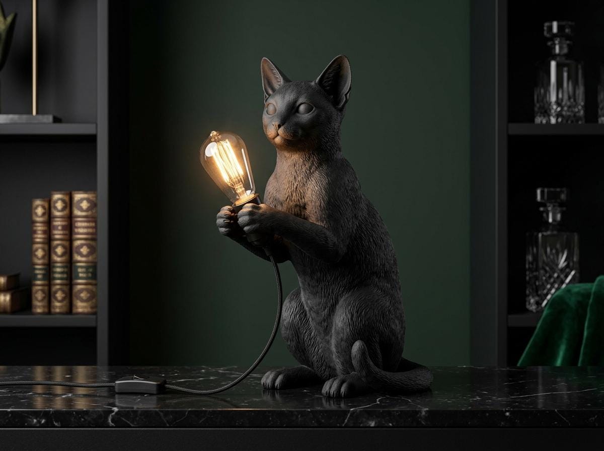 Lampada Gatto Blu di Russia
