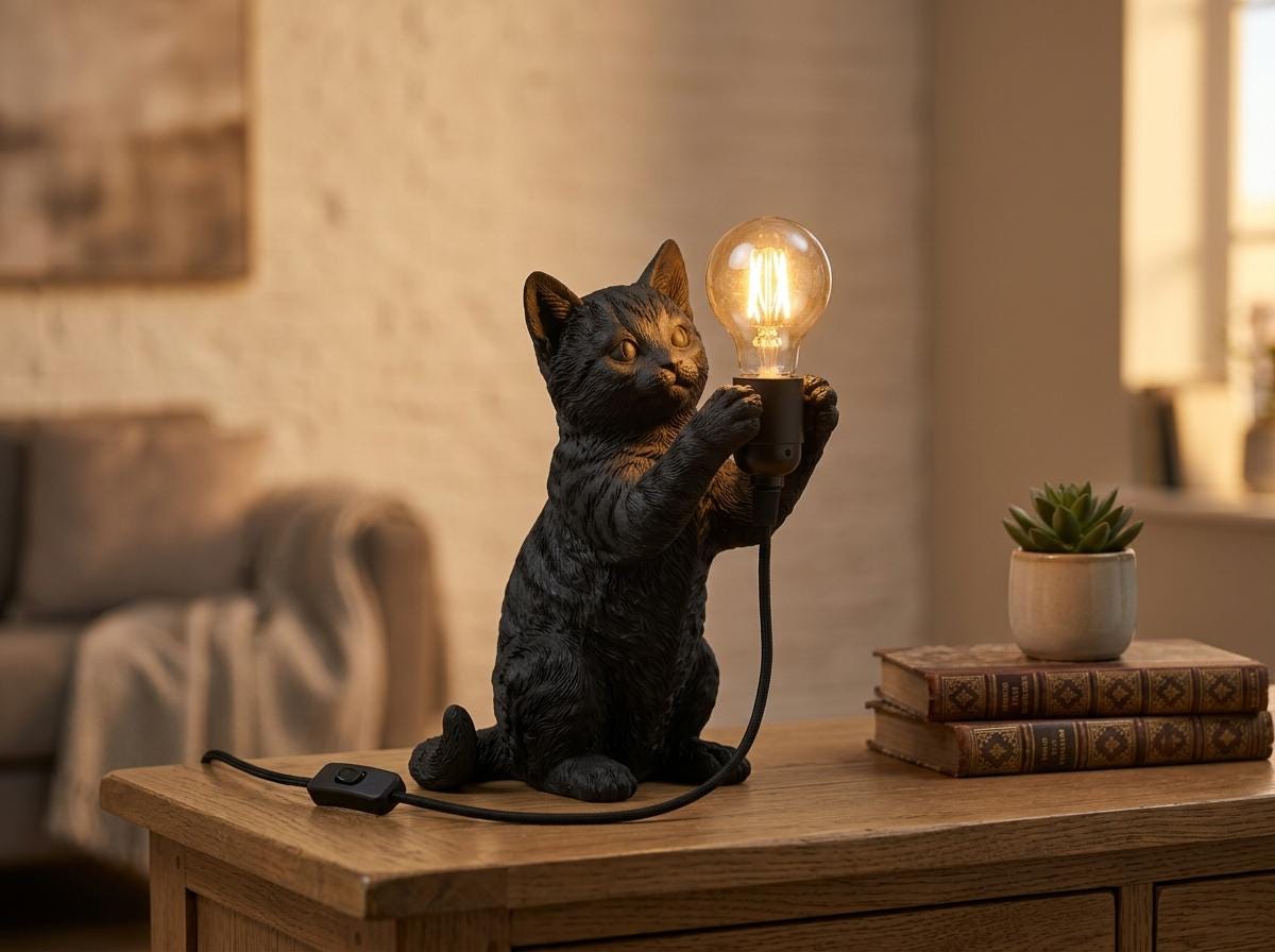 Lampada Gatto Soriano – foto 3