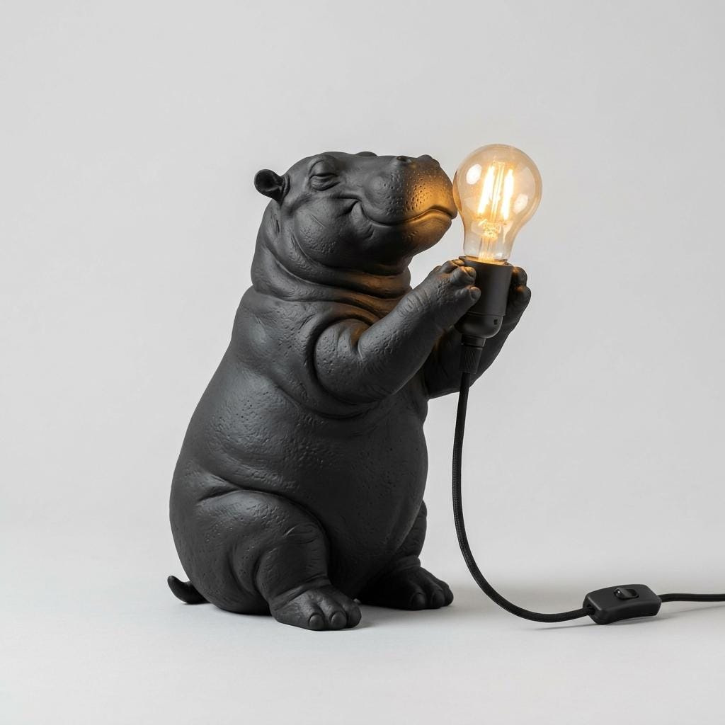 Lampada Ippopotamo – foto 3