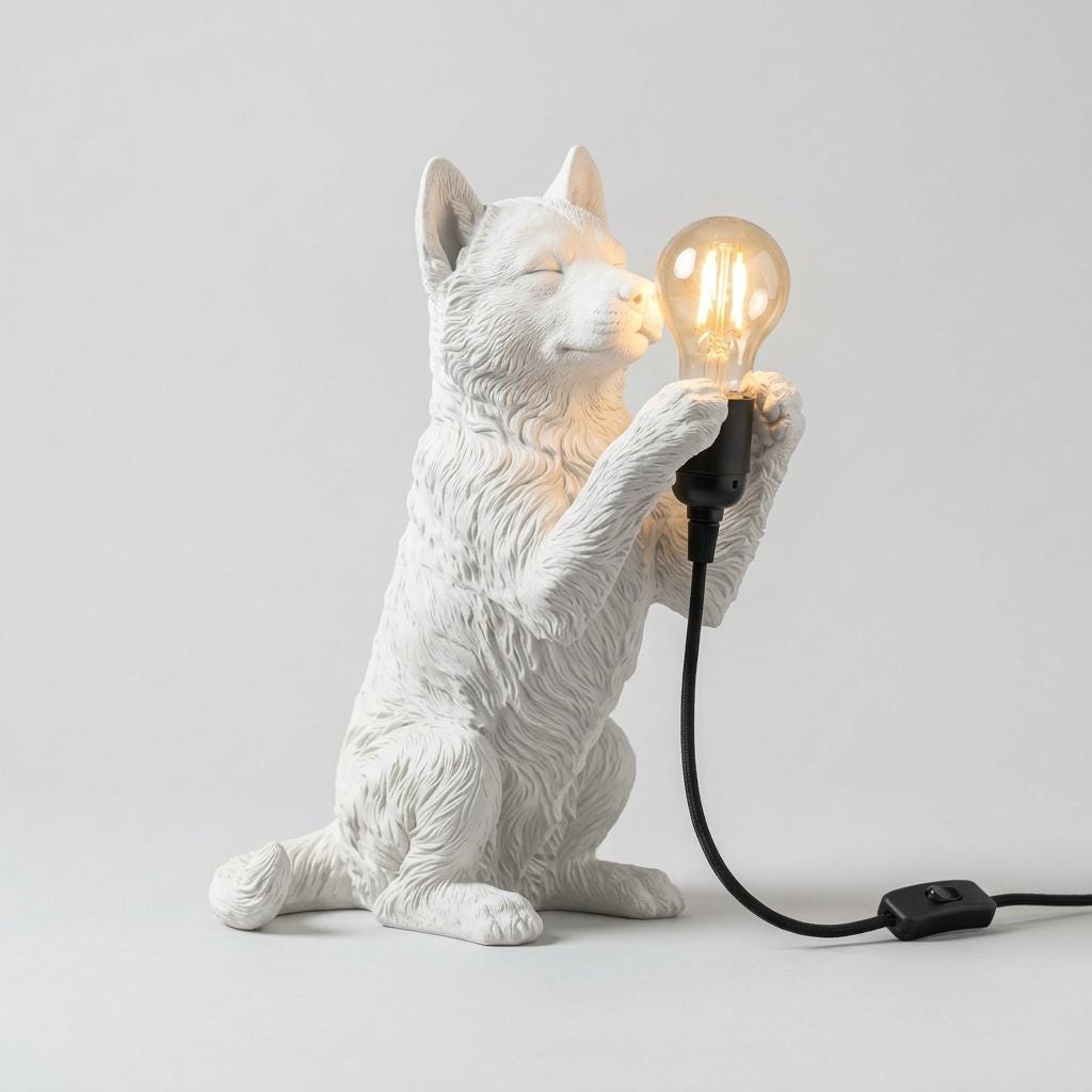 Lampada Husky – Bianco Opaco – foto 3