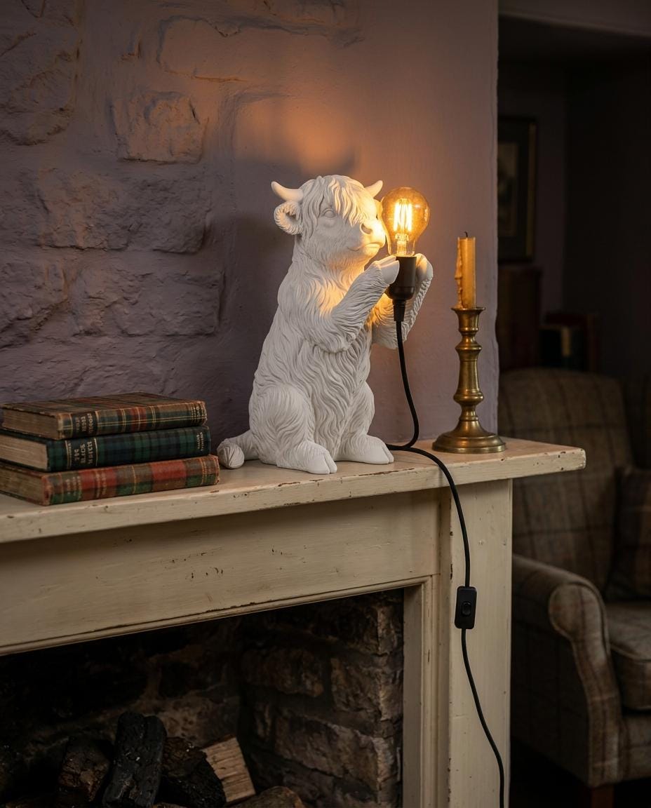 Lampada Mucca Highland