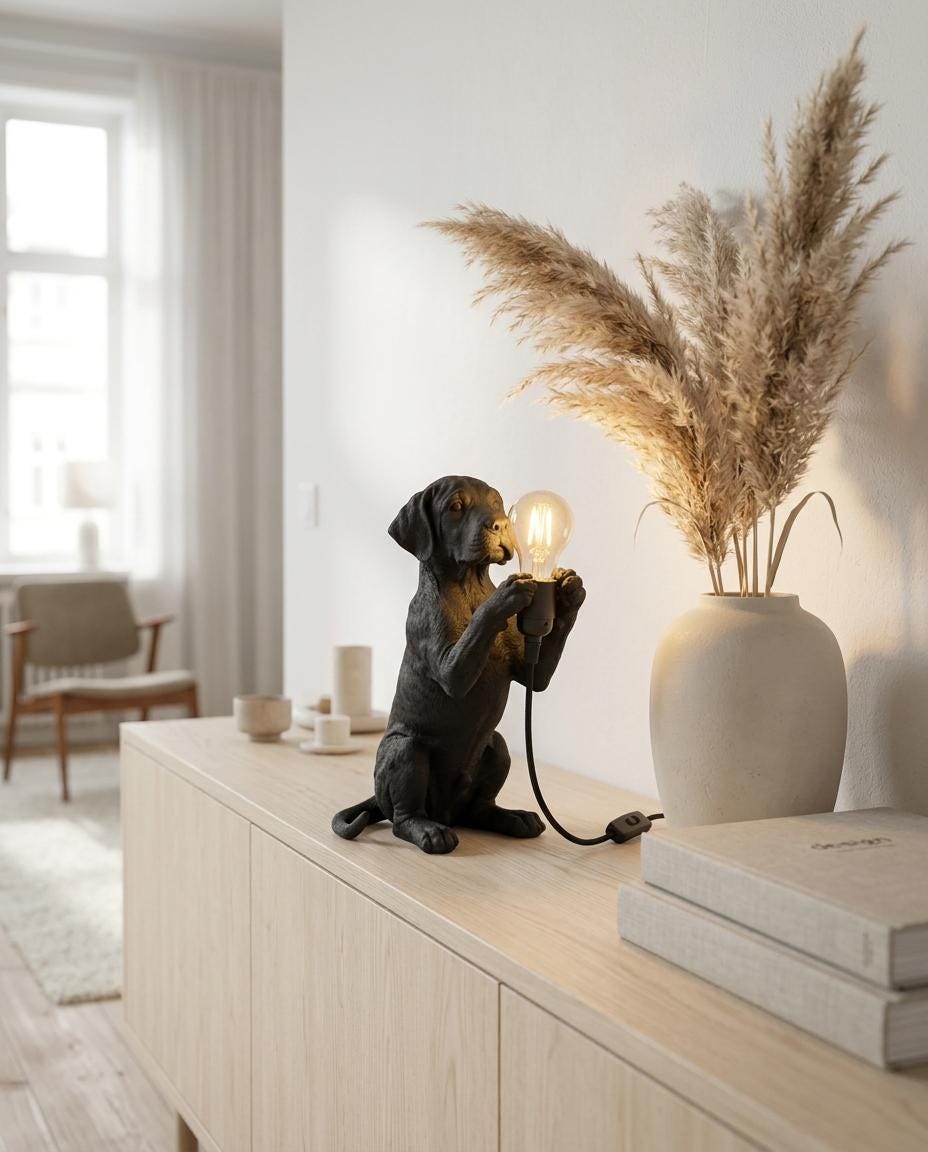 Lampada Cucciolo di Alano